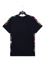 MAIA negra / bordado multicolor