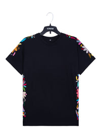 MAIA negra / bordado multicolor