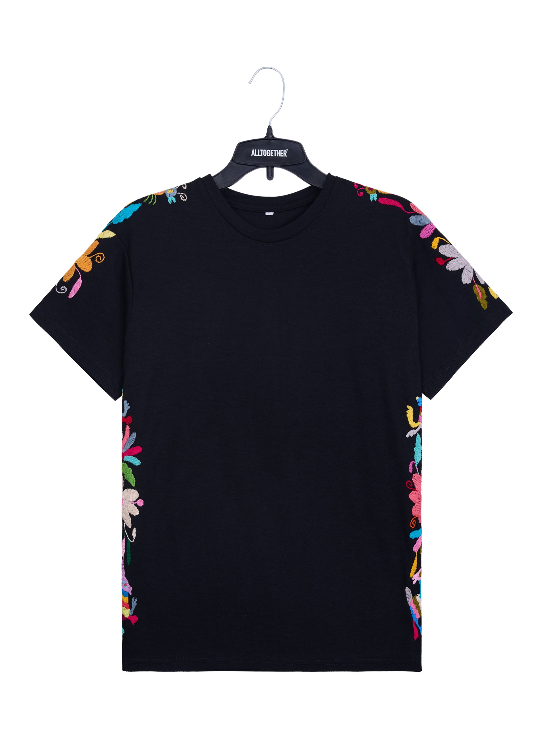 MAIA negra / bordado multicolor