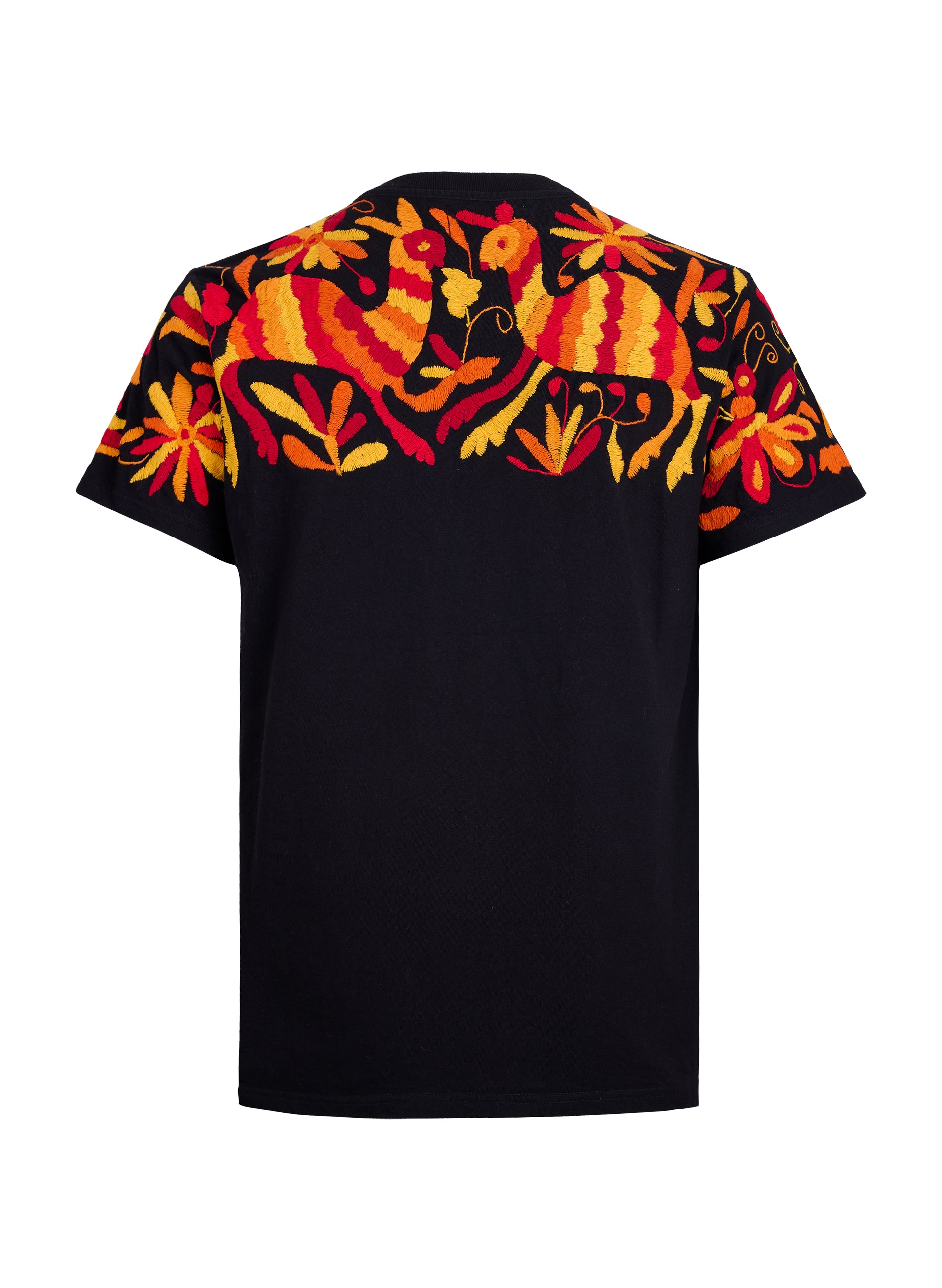 MAIA Hombre / Bordado Arriba Tonos Rojos, Naranjas y Amarillos