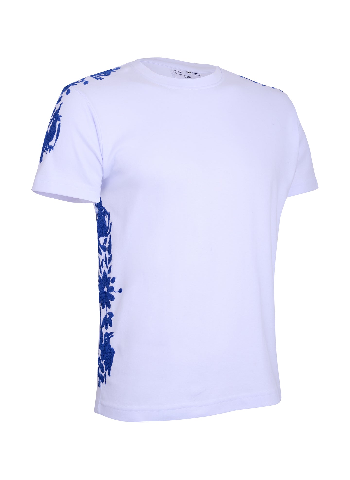 MAIA blanca / bordado azul