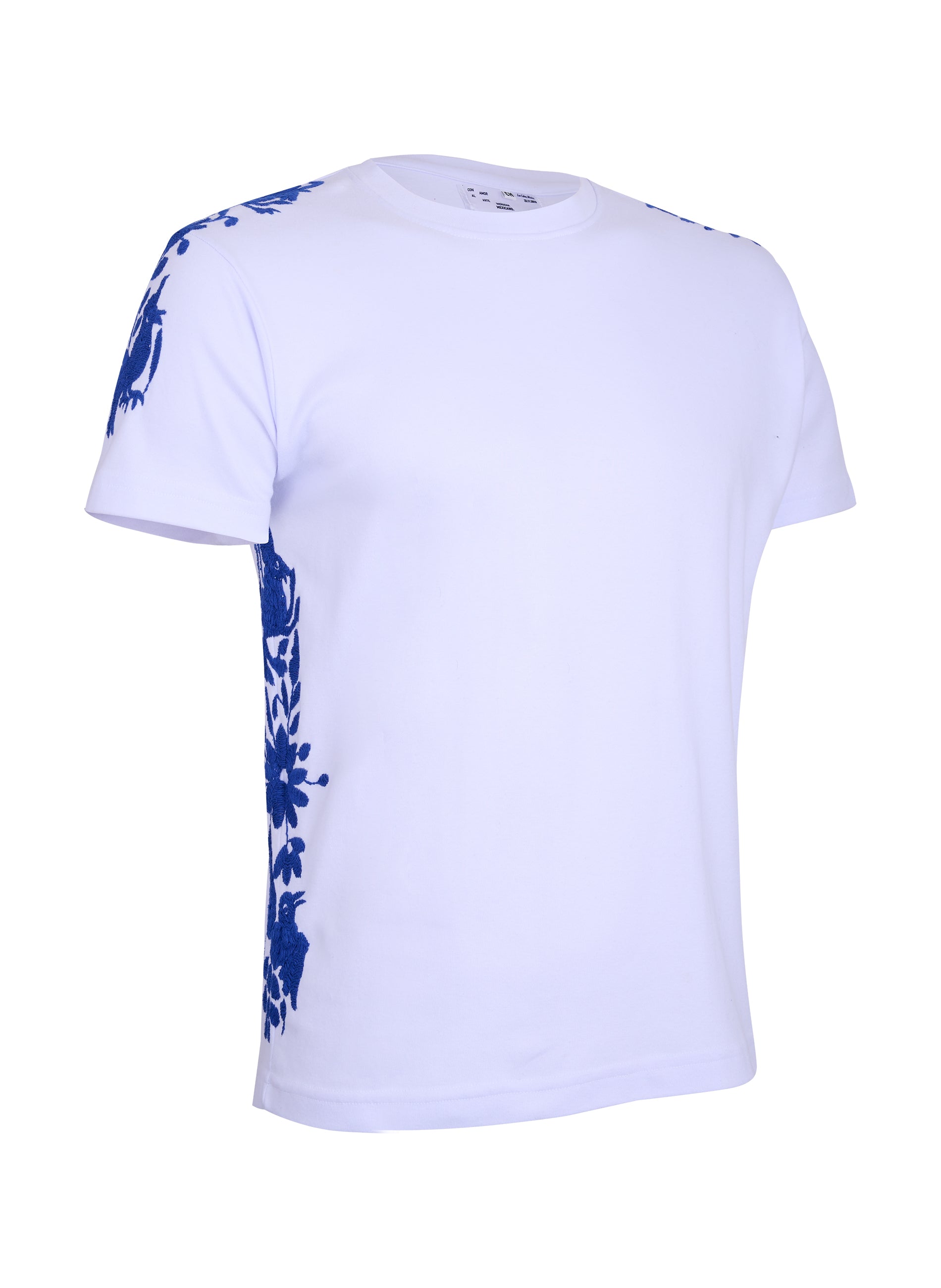 MAIA blanca / bordado azul