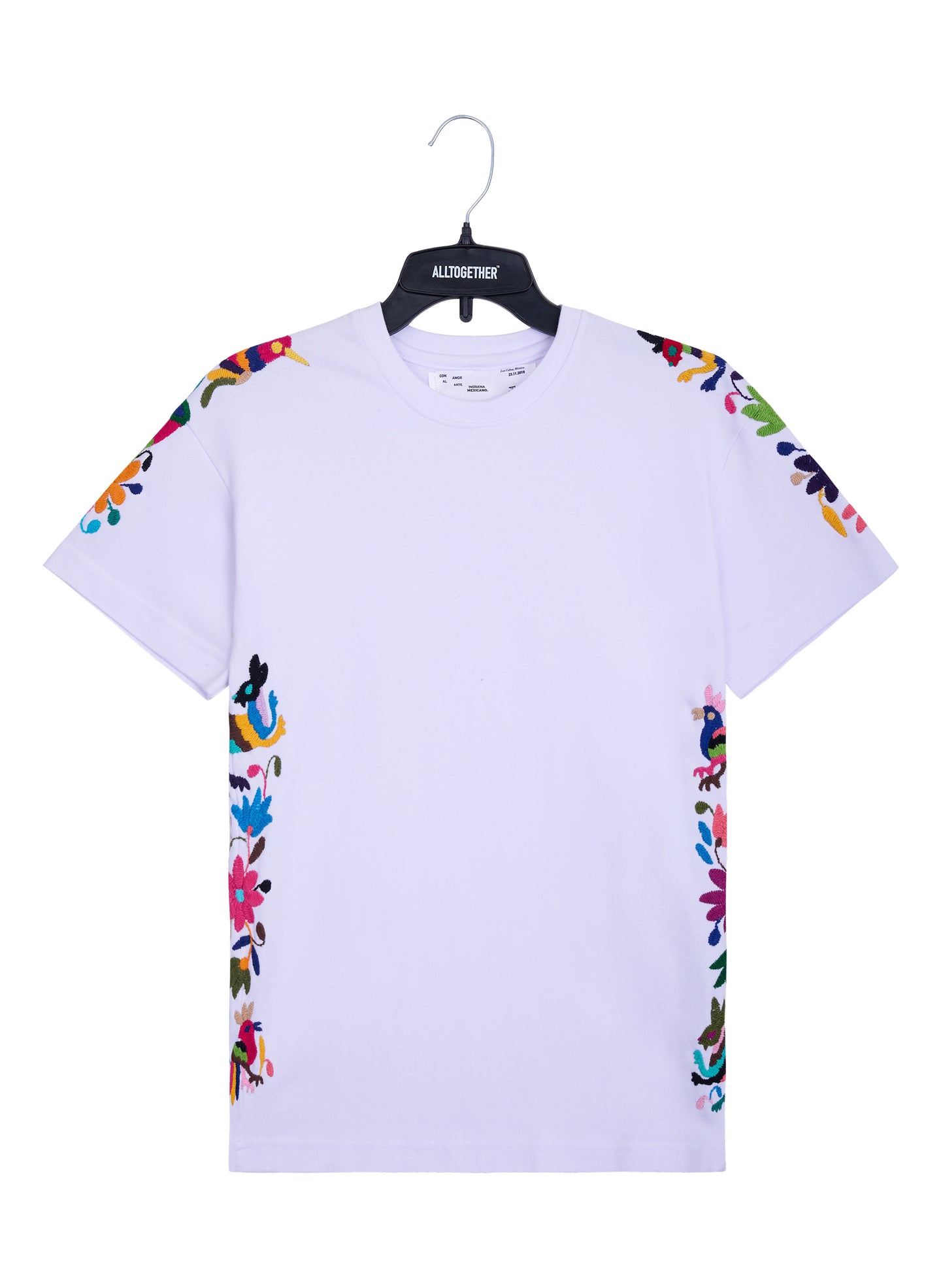 MAIA blanca / bordado multicolor