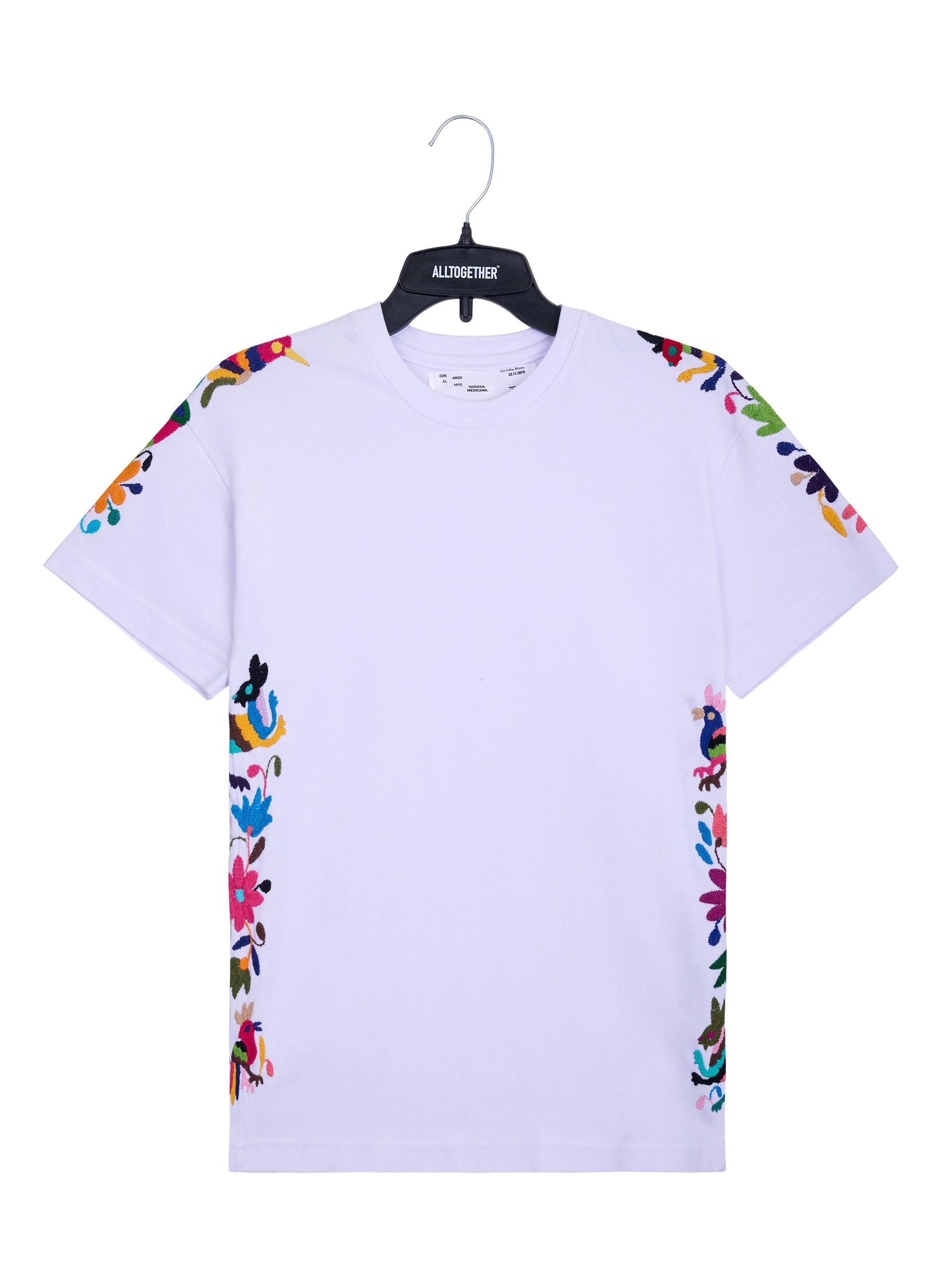 MAIA blanca / bordado multicolor