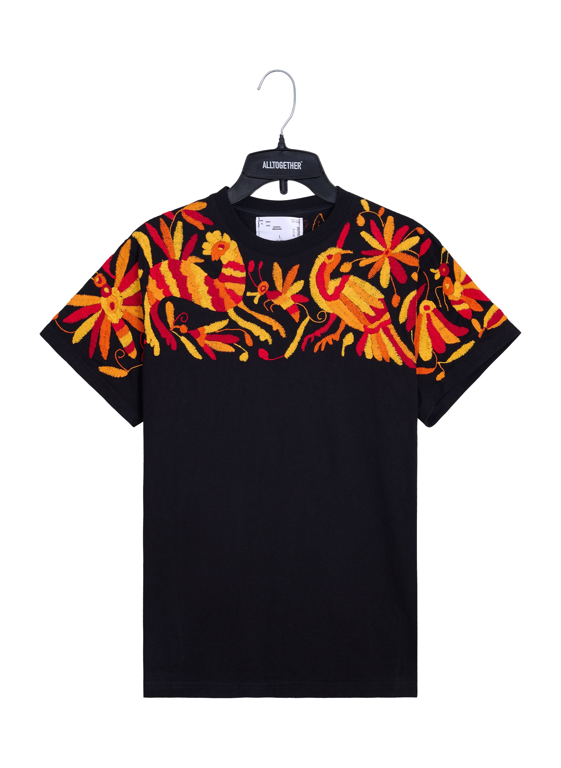 MAIA Hombre / Bordado Arriba Tonos Rojos, Naranjas y Amarillos