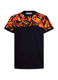 MAIA Hombre / Bordado Arriba Tonos Rojos, Naranjas y Amarillos