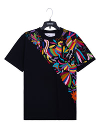 MAIA Negra / Bordado Cruzado Multicolor