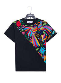 MAIA Negra / Bordado Cruzado Multicolor