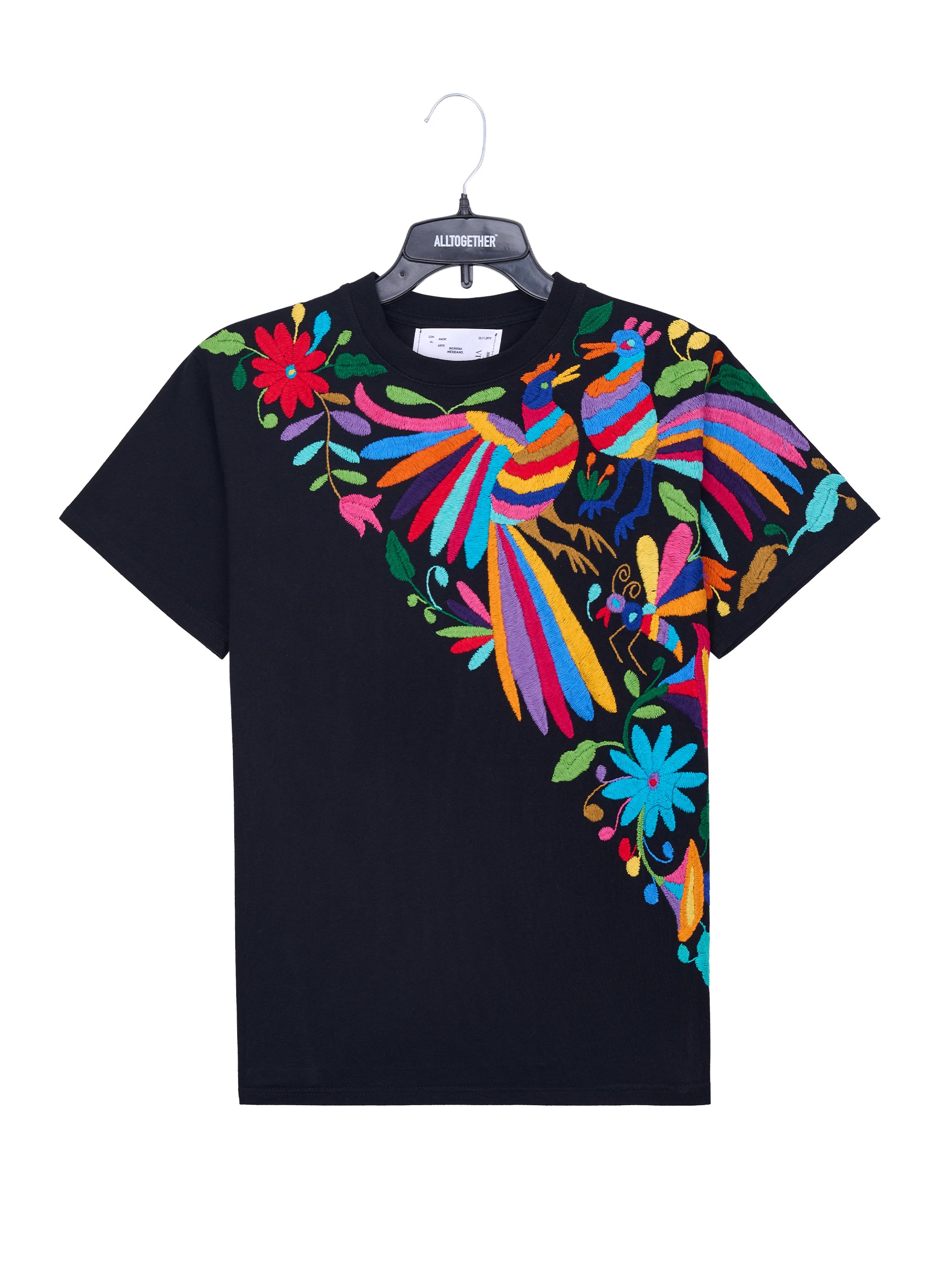 MAIA Negra / Bordado Cruzado Multicolor