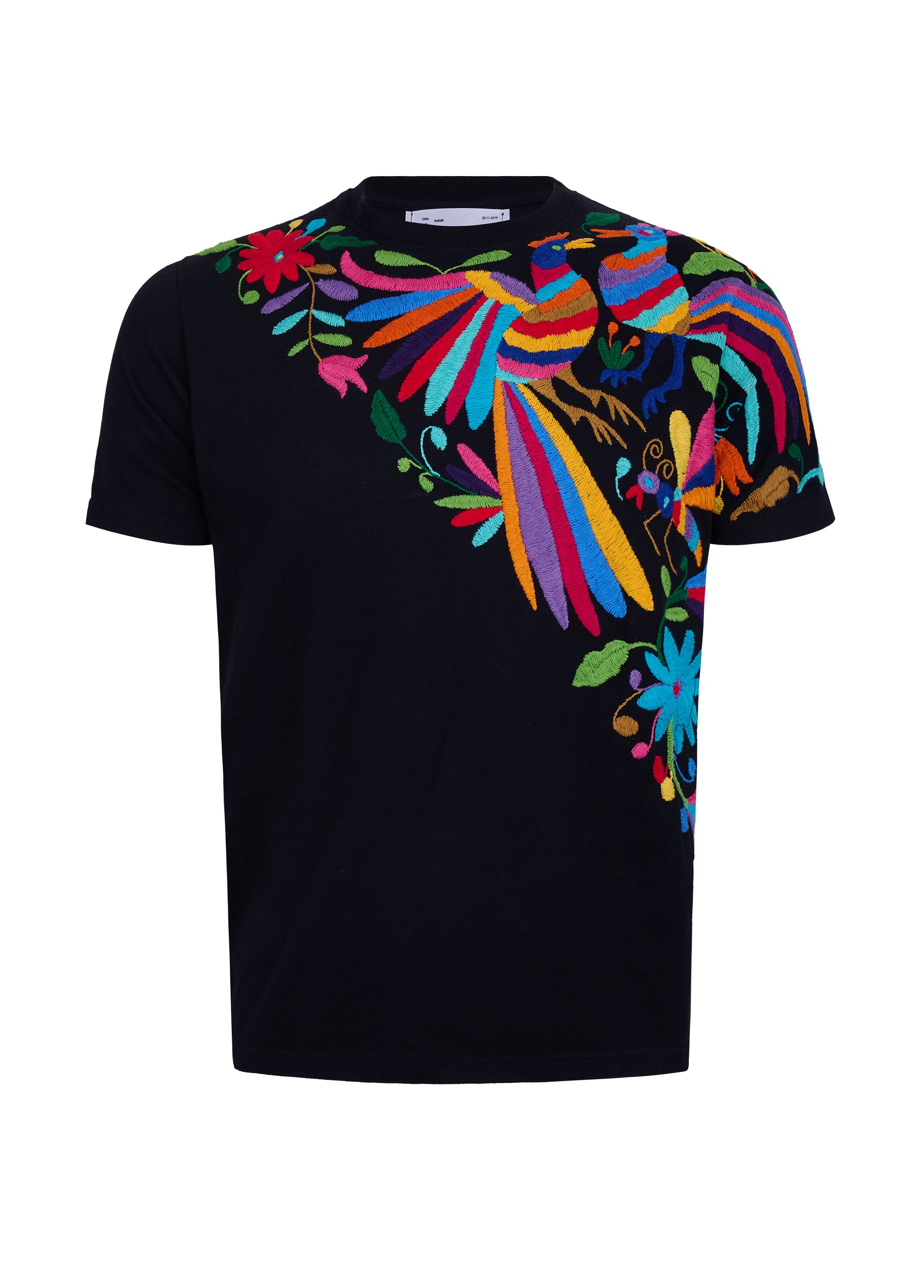 MAIA Negra / Bordado Cruzado Multicolor