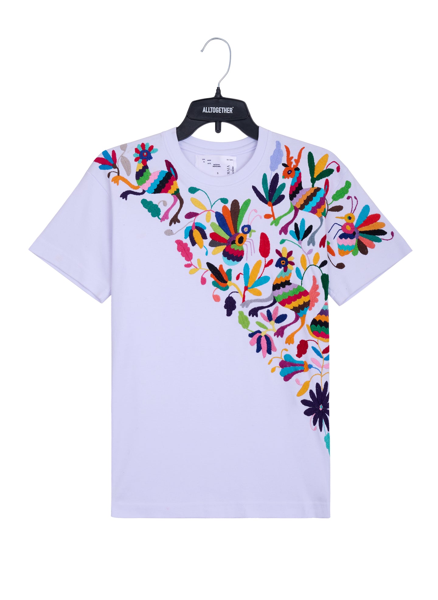 MAIA Blanca / Bordado Cruzado Multicolor