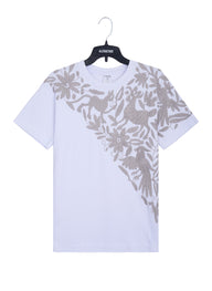 MAIA Blanca / Bordado Cruzado Gris