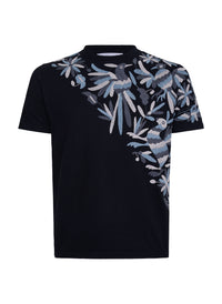 MAIA Negra / Bordado Cruzado en Tonos Grises