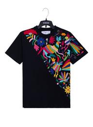 MAIA Negra / Bordado Cruzado Multicolor