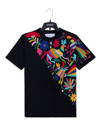 MAIA Negra / Bordado Cruzado Multicolor