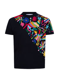 MAIA Negra / Bordado Cruzado Multicolor