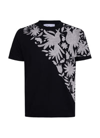 MAIA Negra / Bordado Cruzado Gris