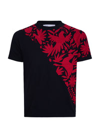 MAIA Negra / Bordado Cruzado Rojo