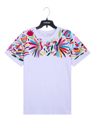 MAIA Hombre bca / Bordado Arriba Multicolor