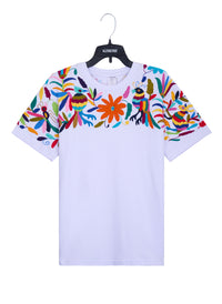 MAIA Hombre bca / Bordado Arriba Multicolor