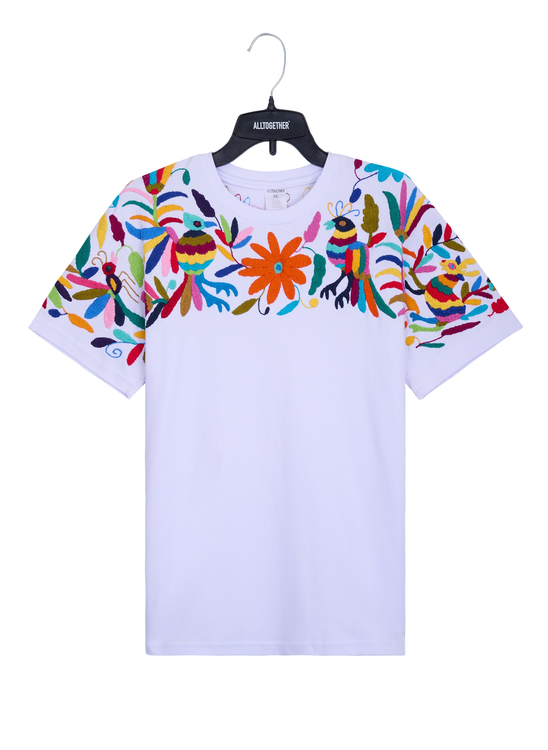 MAIA Hombre bca / Bordado Arriba Multicolor