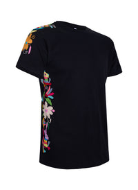 MAIA negra / bordado multicolor