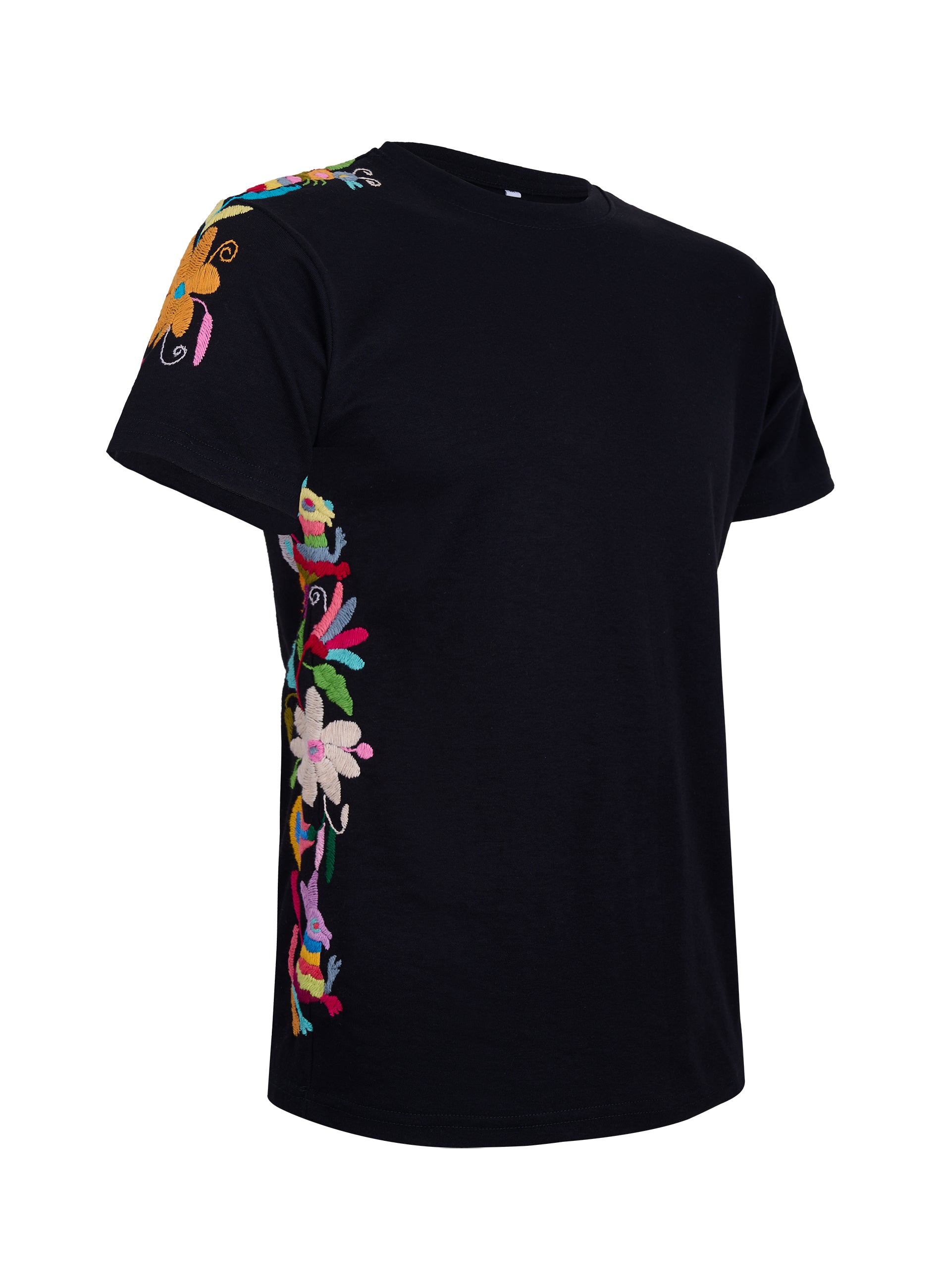 MAIA negra / bordado multicolor