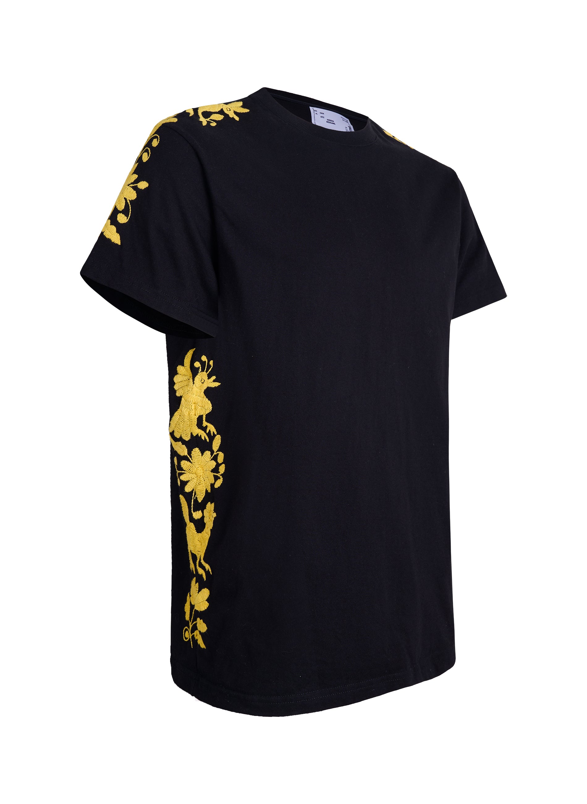 MAIA negra / bordado amarillo