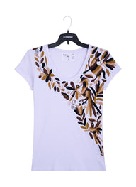 MAIA para Dama / Bordado Cruzado Tonos Café (MOCHA)