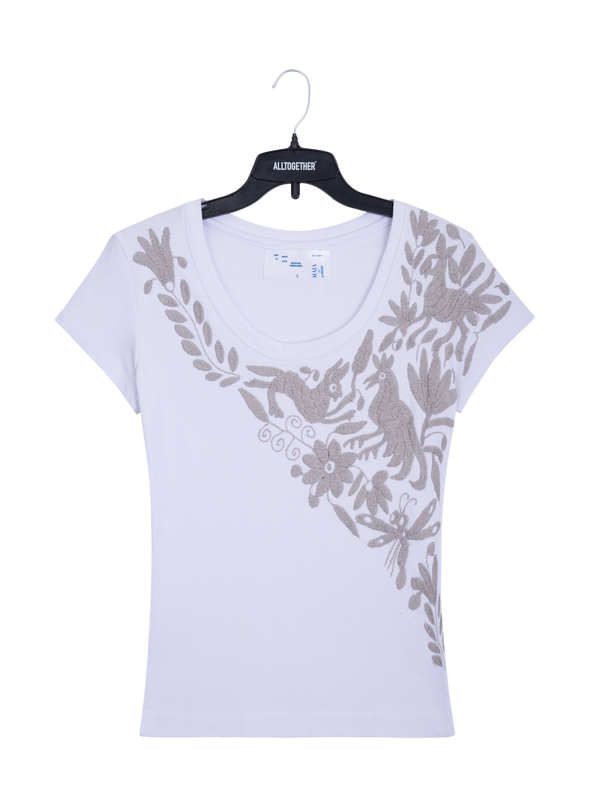 MAIA para Dama / Bordado Cruzado Plata