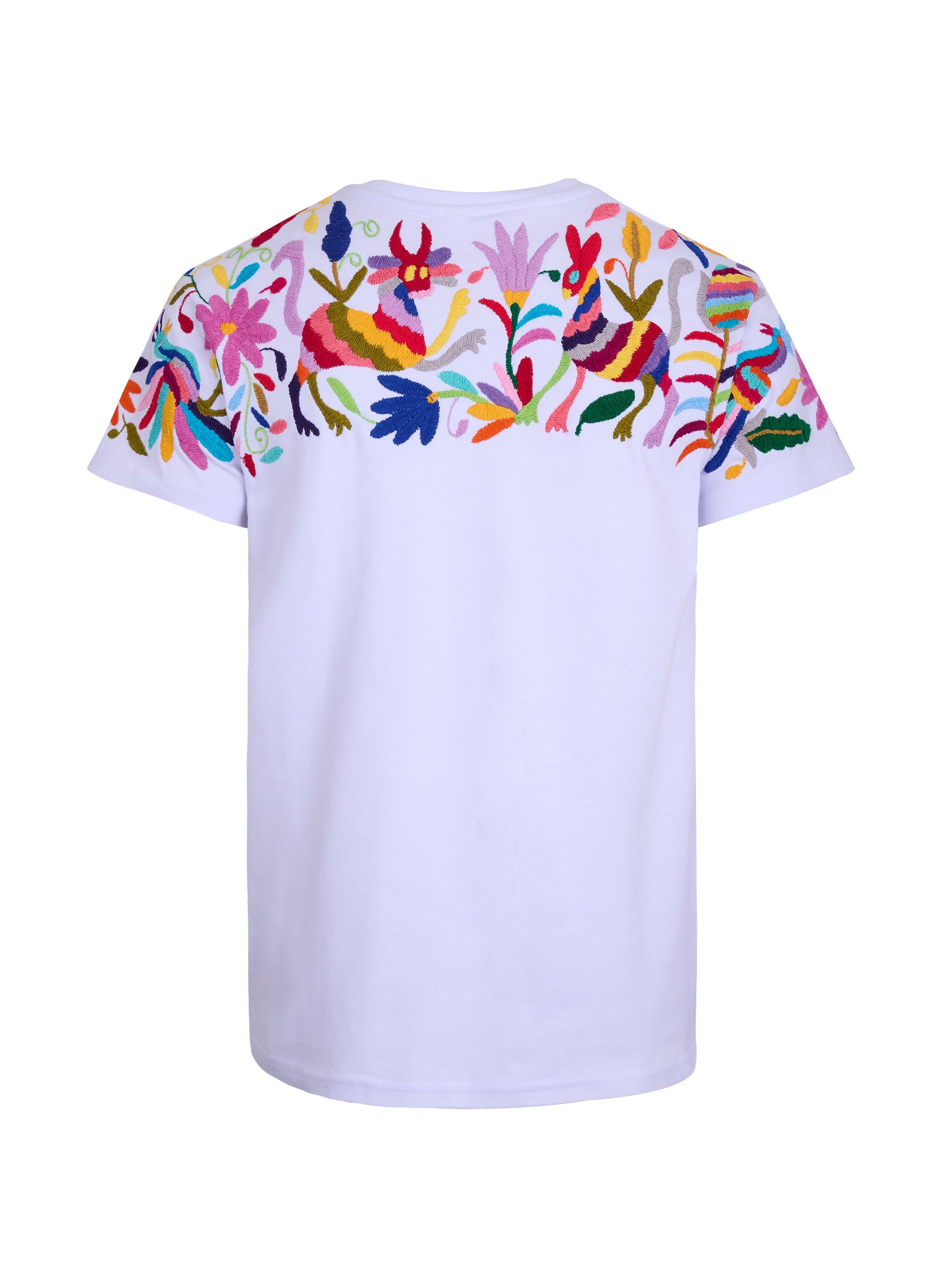 MAIA Hombre bca / Bordado Arriba Multicolor