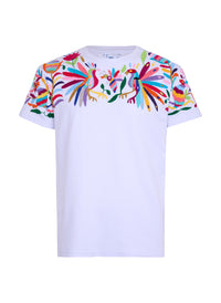 MAIA Hombre bca / Bordado Arriba Multicolor