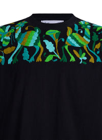 MAIA Hombre / Bordado Arriba en tonos verdes